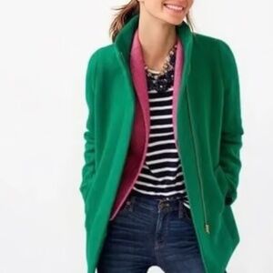 J.Crew Mercantile Emerald Green City Coat